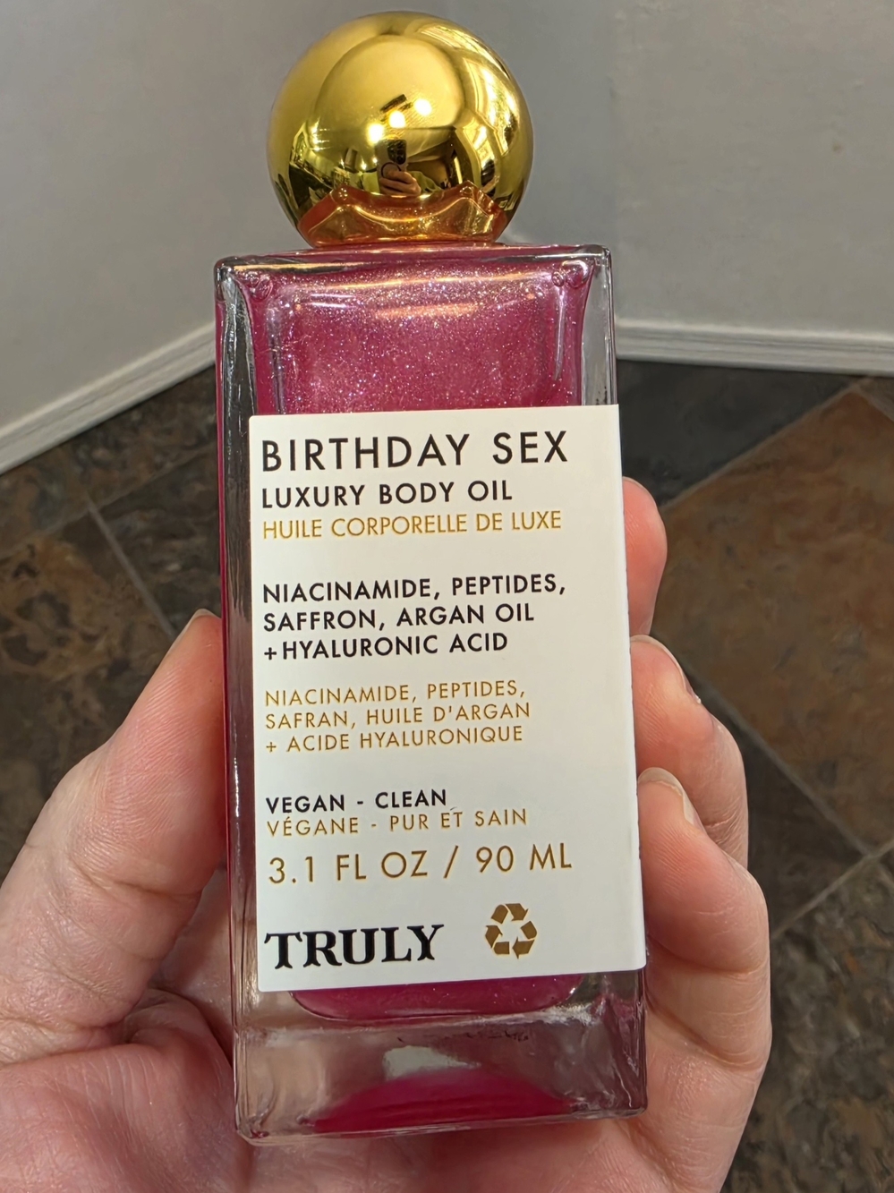 Truly Birthday Sex Luxury Body Oil - Tightening Body Shimmer Oil - MSRP $38